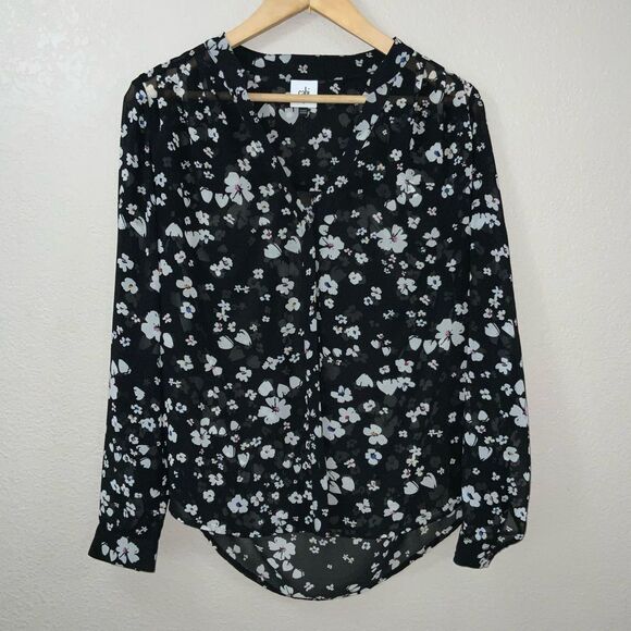 Cabi Delight Blouse Floral Top size S - Picture 3 of 9